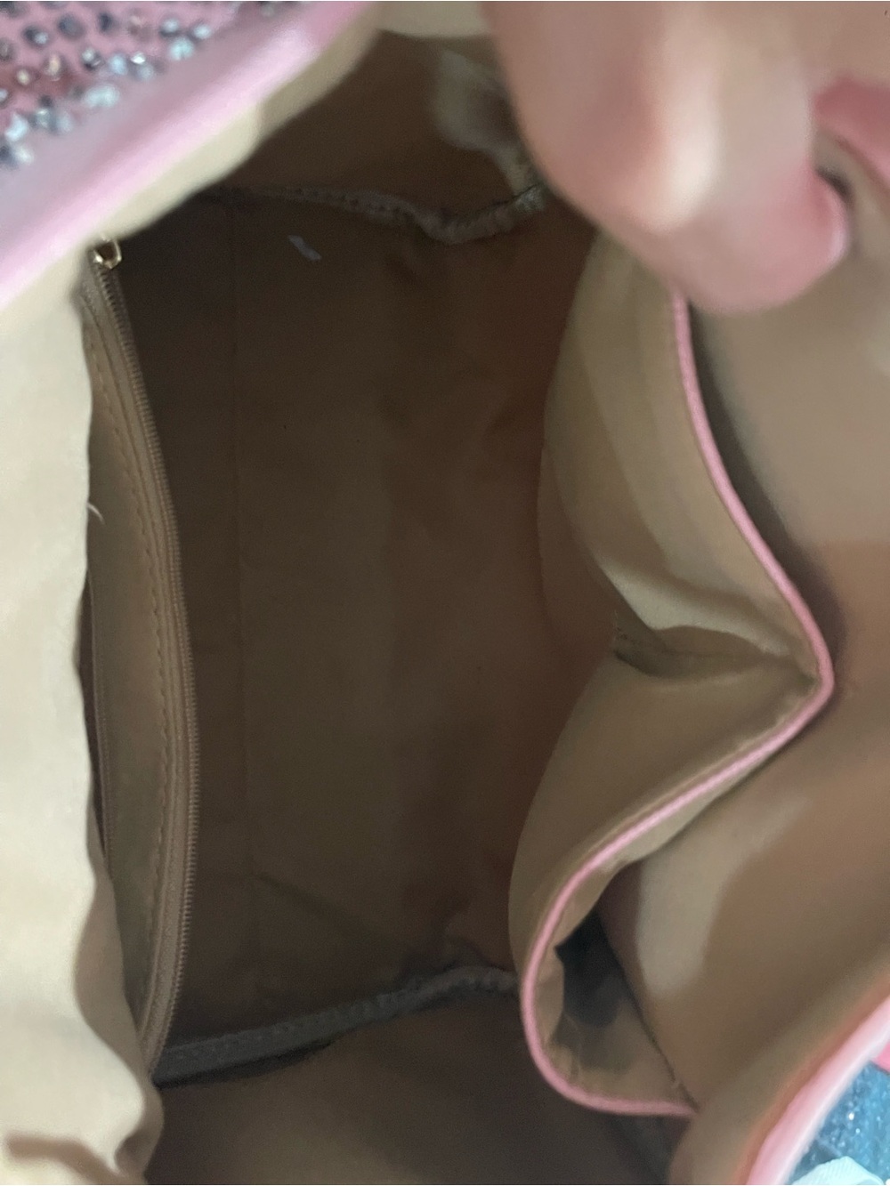 Pink Crystal-Embellished Satchel Bag - Picture 13 of 13